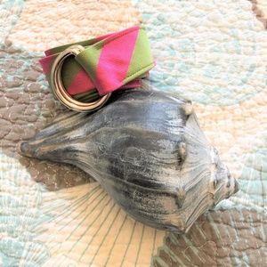 J. Crew Accessories - π°2 for $20 J Crew 100% Silk Tie Belt Pink Green J. Crew Accessories - π°2 for $20 J Crew 100% Silk Tie Belt Pink Green